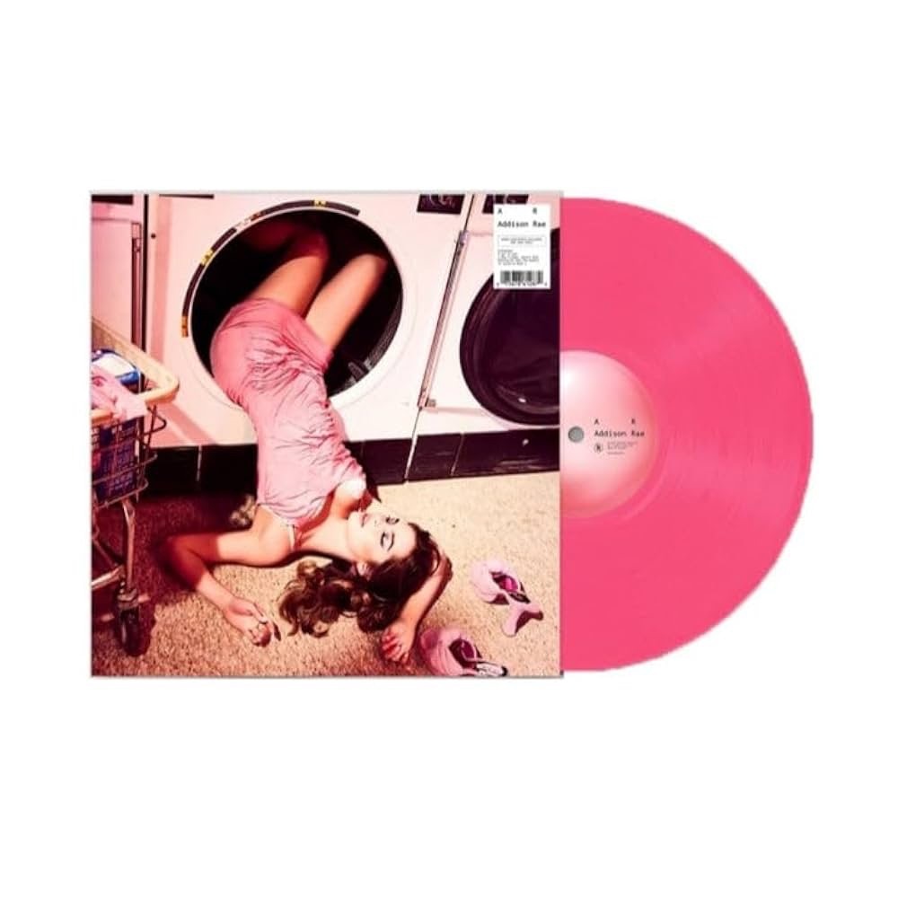 Addison Rae - AR  - SIGNED 12” UO Hot Pink Vinyl, & SIGNED Diet Pepsi 7” Vinyl